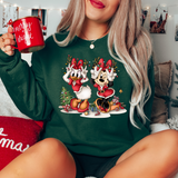 Christmas Besties Minnie & Daisy Unisex Holiday Crewneck Sweatshirt
