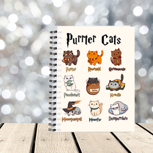 Purrter Cats A5 Spiral Bound Notebook