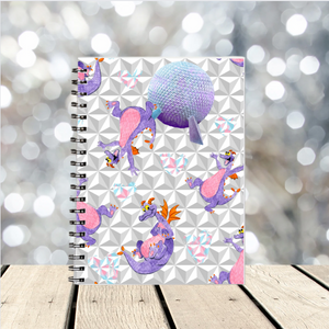 Figment Spaceship Earth A5 Spiral Bound Notebook