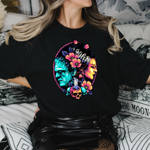 Frankenstein & The Bride Unisex Tee Shirt