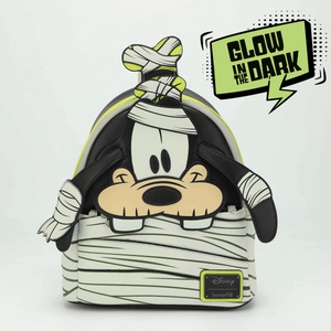 Bibbidi Exclusive Loungefly Goofy Mummy Glow-in-the-Dark Mini Backpack
