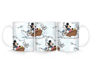 Mickey & Donald Fishing Ceramic Mug