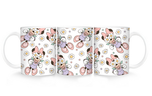 Minnie Mouse Daisies Ceramic Mug