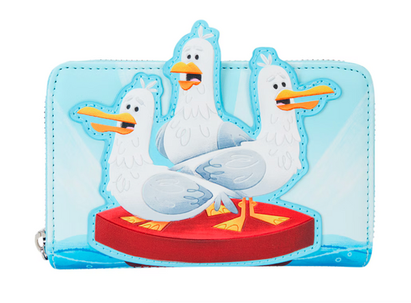 Loungefly Disney Finding Nemo Seagulls Mine Mine Mine Zip Around Wallet