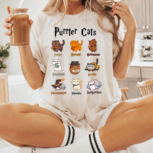 Purrter Cats Ivory Unisex T-Shirt