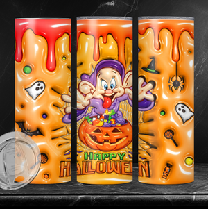 Cute but Spooky-ish Dopey Halloween | 20oz "Inflatable" Skinny Stainless Tumbler