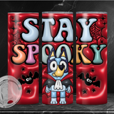 Stay Spooky Bluey | 20oz "Inflatable" Skinny Stainless Tumbler