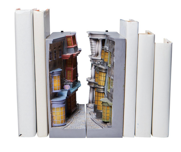 Wizarding World of Harry Potter Diagon Alley Light Up Book Ends