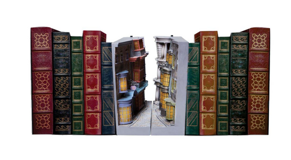 Wizarding World of Harry Potter Diagon Alley Light Up Book Ends