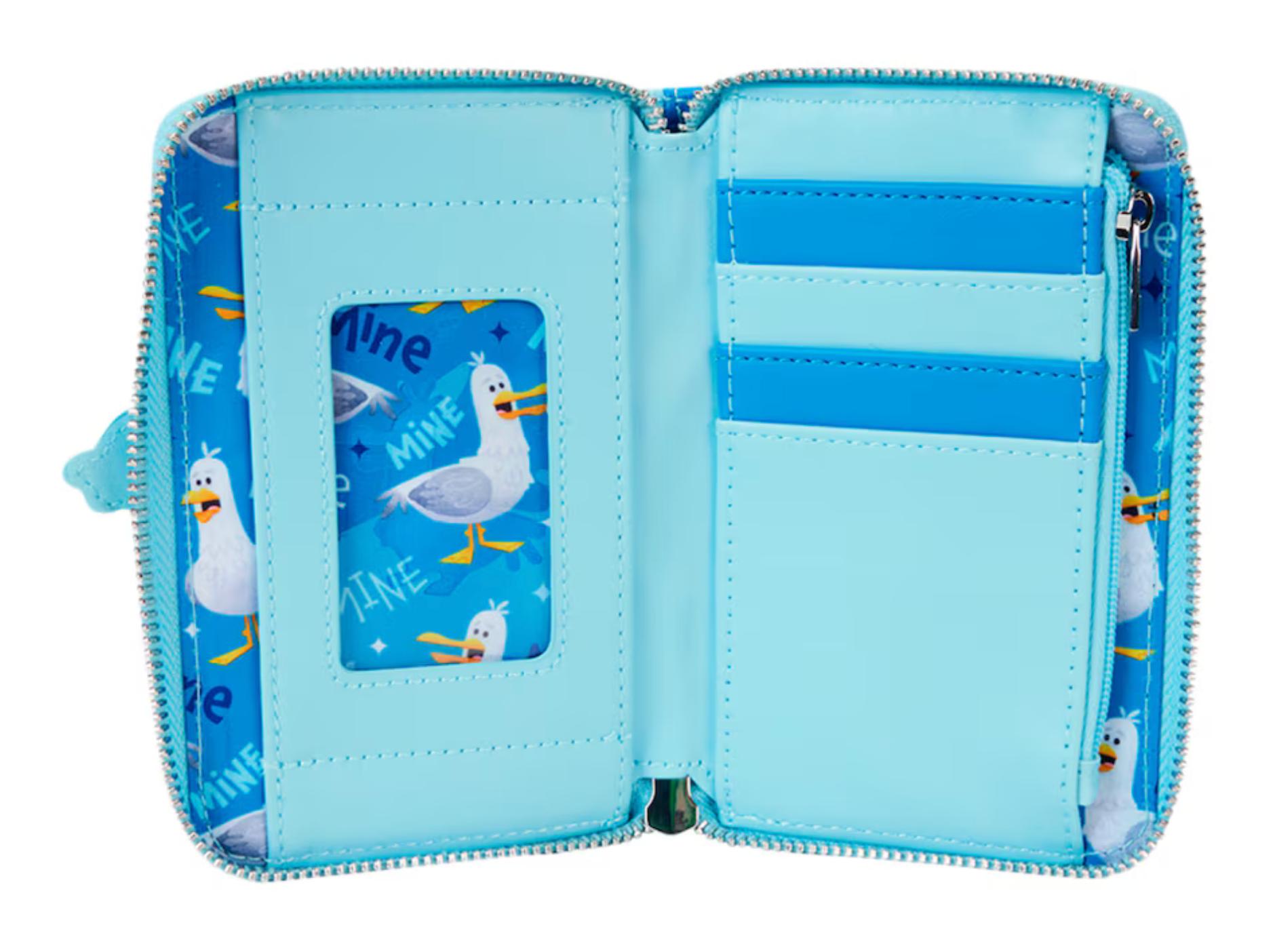 Loungefly Disney Finding Nemo Seagulls Mine Mine Mine Zip Around Wallet