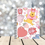 Valentine's Pooh & Piglet A5 Spiral Bound Notebook