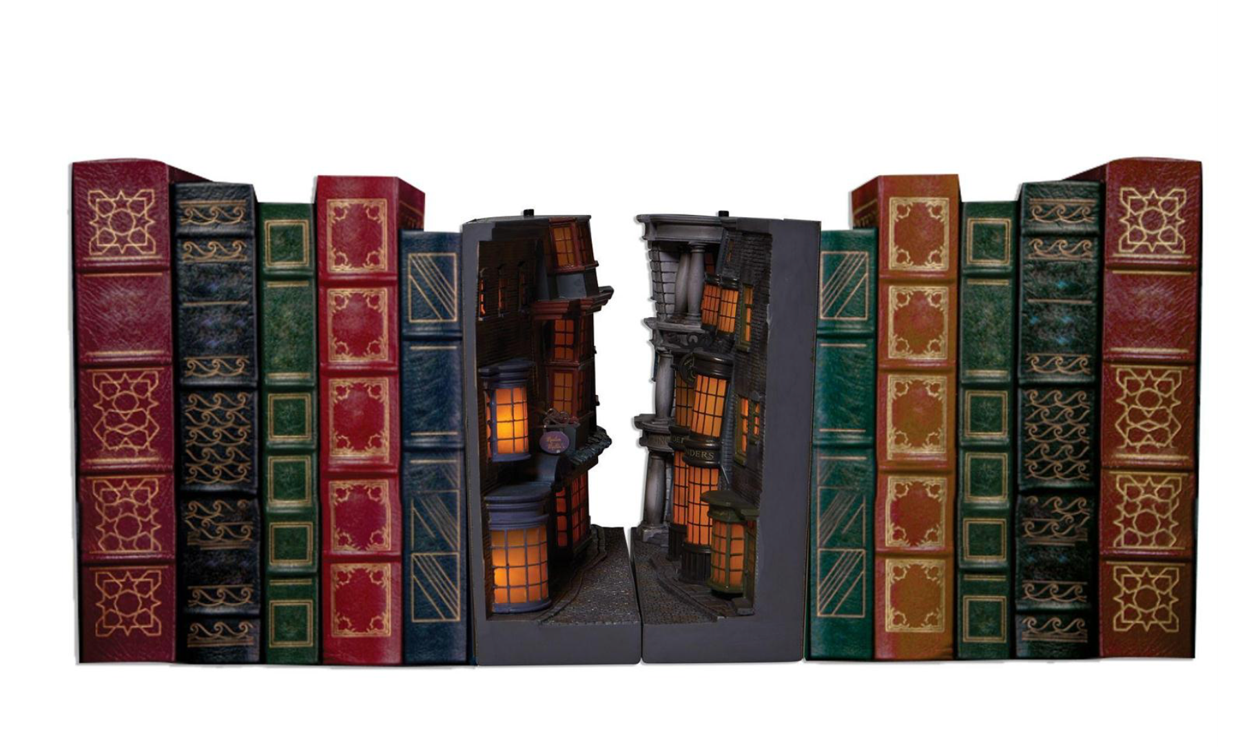 Enesco Diagon Alley Light Up Bookend - Tovenaarswereld van Harry Potter - Hars - 7.25 H Enesco Diagon Alley Light Up Bookend - Tovenaarswereld van Harry Potter - Hars - 7.25 H