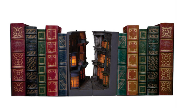 Wizarding World of Harry Potter Diagon Alley Light Up Book Ends