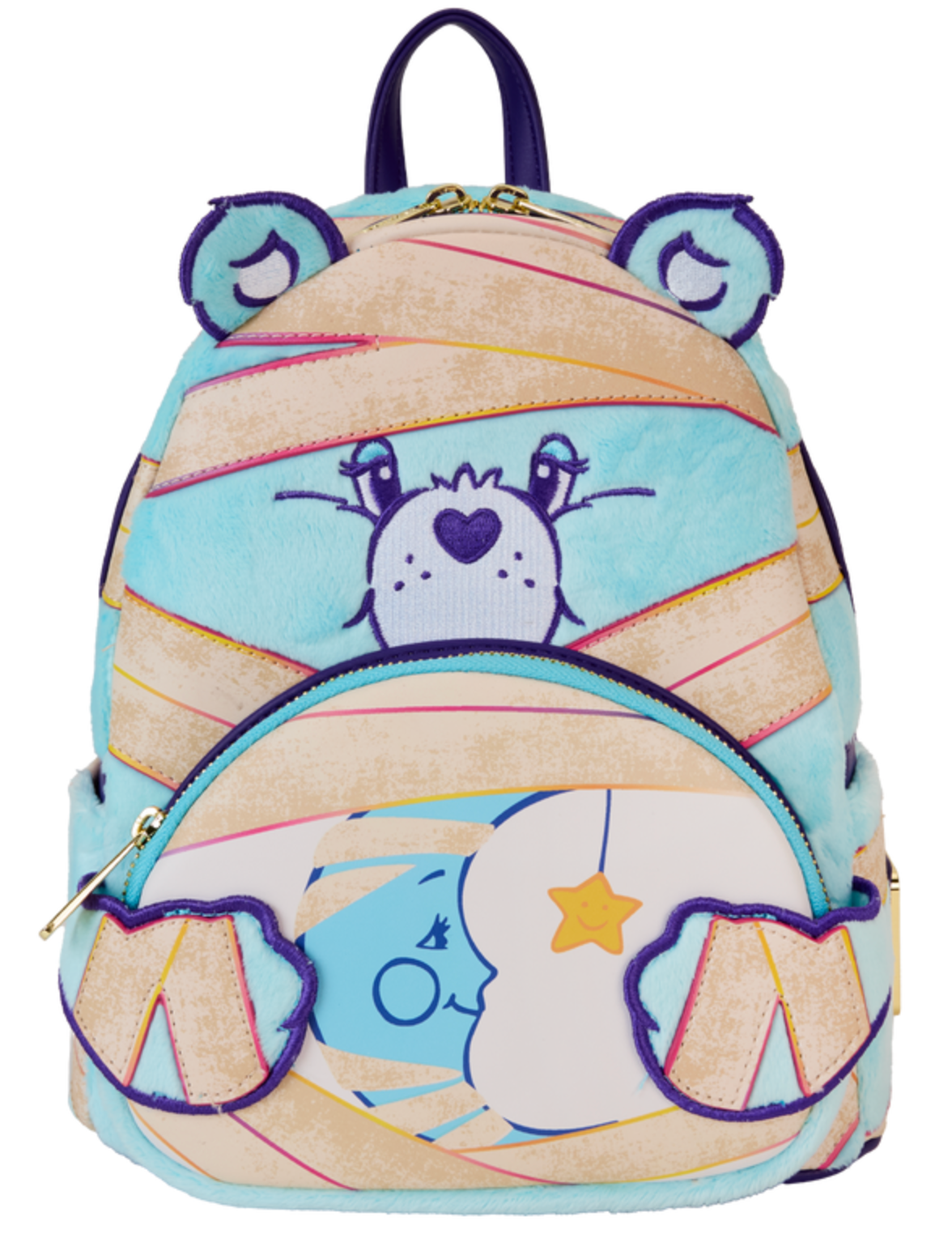 Loungefly Care Bears x Universal Monsters Bedtime Bear Mummy Mini Backpack