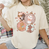Vintage Snowy Kitties Christmas Ornaments Unisex Holiday T-Shirt