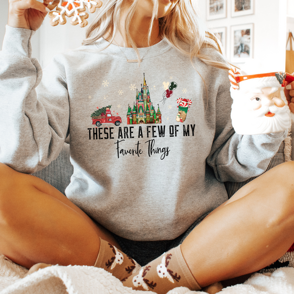 Bibbidi Exclusive Christmas Favorite Things Unisex Crew Neck Sweatshirt