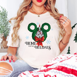 Bibbidi Exclusive Unisex Holiday Tee Shirt - Home for the Holidays