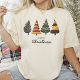 Bibbidi Exclusive Happy Christmas Houses Trees Unisex Holiday T-Shirt