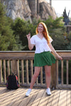B by Bibbidi - Pleated Tennis Skirt (Green)