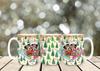 Mickey & Minnie Ski Lift Glitter "Inflated" Ceramic Mug