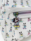 Bibbidi x Loungefly Exclusive Pastel Rainbow Mickey Mouse Poses Mini-Backpack