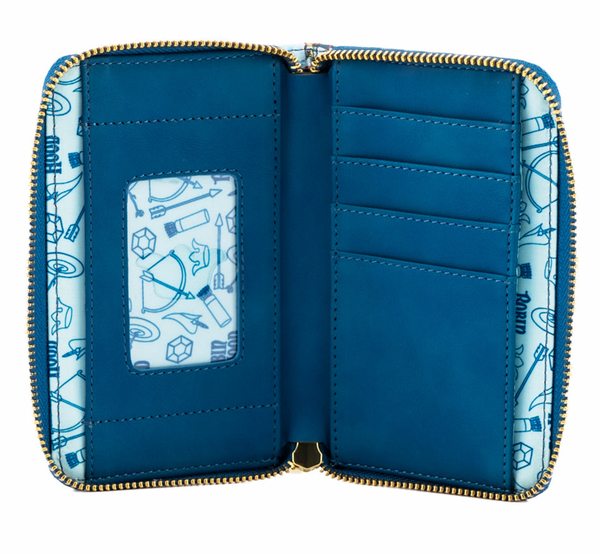 Loungefly Robin Hood Sherwood AOP Zip Around Wallet