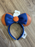Disney Parks Minnie Mouse NBA Experience Basketball Adult Ears Headband NWT