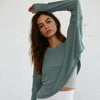 By Together - Oversized Ribbed Top in Rose